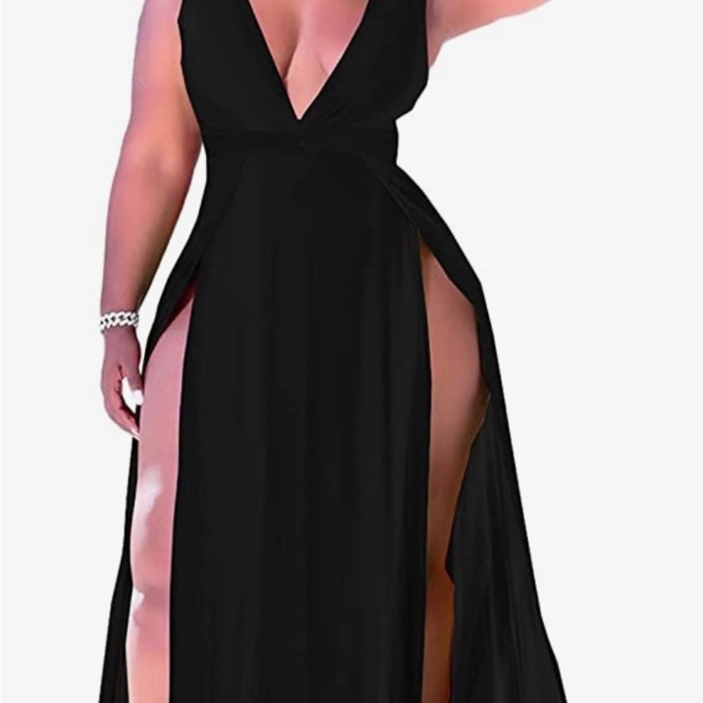 Women's sexy side split dress